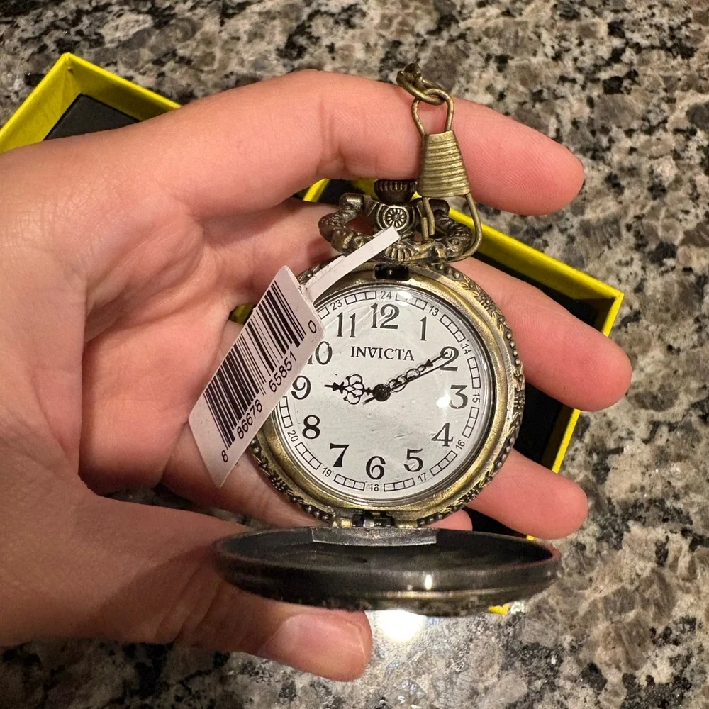 Invicta Vintage Bronze Liberty Pocket Watch - 47mm, NWT